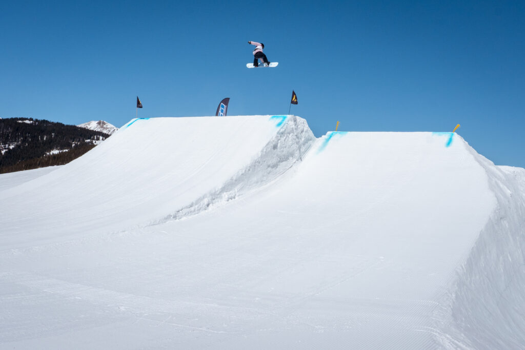 snowboarder doing a trick